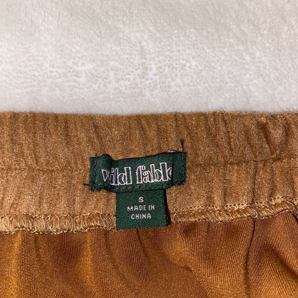 Tan Button Front Skirt - Picture 3 of 3